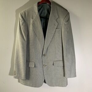 PIERRE BALMAIN Paris Mens Blazer‎ Jacket Sz 42 Micro Plaid Check Suit Sport Coat